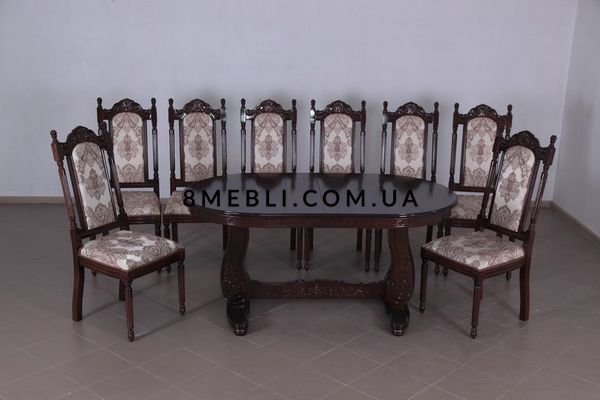 ➤Цена 18 450 грн UAH Купить Стол овальный Луснок 2 90х160(+40х2) раскладной орех var 3 ➤ ➤Столы на одной опоре➤Ренарф➤0022FRA фото