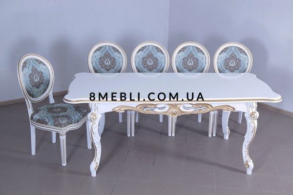 ➤Цена 8 303 грн UAH Купить Стул Лопаен с круглой спинкой 102х51х49 белый var 7 ➤Пудра ➤Стулья деревянные➤Ренарф➤0010FRA фото