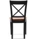 Обеденный стул с мягким сиденьем 45x48x93 массив дерева спинка крестообразная лак венге 843PLN фото 4
