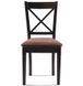 Обеденный стул с мягким сиденьем 45x48x93 массив дерева спинка крестообразная лак венге 843PLN фото 7