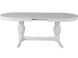 Овальний стіл із розкладною стільницею 160х90(+40) з натурального дерева лак білий 308PLN фото 2