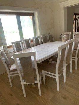 ➤Ціна 2 874 грн UAH Купити Стілець для вітальні м'який з візерунком на спинці білий з патиною 3➤natural-white ➤Стільці дерев'яні ➤Rotanes➤2325SEN фото