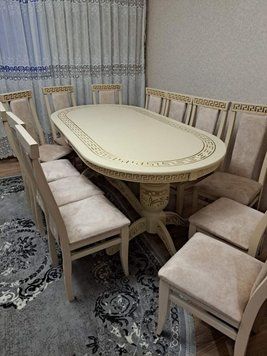 ➤Ціна 2 874 грн UAH Купити Стілець для вітальні м'який з візерунком на спинці білий з патиною 4➤біле дерево ➤Стільці дерев'яні ➤Rotanes➤2325SEN фото