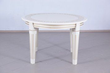 ➤Ціна 25 523 грн UAH Купити Стіл круглий Нораб D120 нерозкладний білий var 4➤white-natural ➤Стіл обідній➤Ренарф➤0040FRA фото