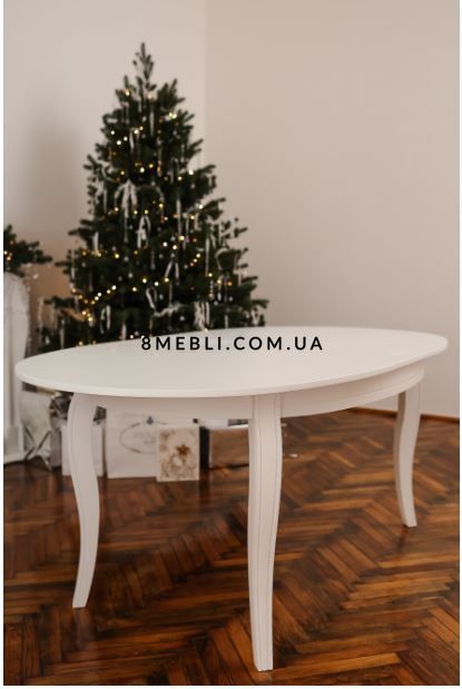 ➤Цена 16 530 грн UAH Купить Стол овальный 153х102(+38) Ифос var 3 ➤natural-white ➤Столы овальные➤Kulvpa➤0001PAV фото
