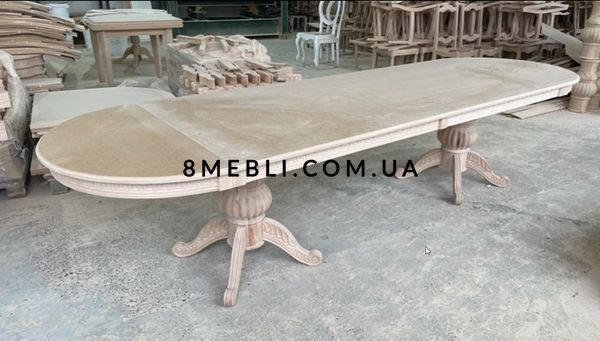 ➤Цена 46 240 грн UAH Купить Стол в гостиную Снаворп 200х100(+50х2) ivory var 6 ➤Бежевый ➤Стол обеденный ➤Ренарф➤0035FRA фото