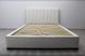 Ліжко двоспальне без матраца 160х200 з високим узголів'ям у тканині колір білий 1402ST фото 3