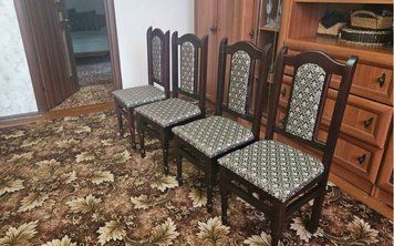 ➤Ціна 1 350 грн UAH Купити Стілець дерев'яний Нерб для вітальні лак горіх темний➤горіх лісовий ➤Стільці кухонні➤Nerb➤601ST фото