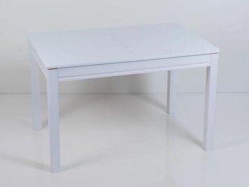 ➤Ціна 11 550 грн UAH Купити Стіл кухонний Омер-Нас 120х80(+40) стільниця glass слонова кітка➤natural-white ➤Стіл обідній➤Remrofib➤0139REM фото