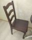 Класичний стілець для кухні 42x42x97 натуральне дерево лак темний горіх 888PLN фото 2