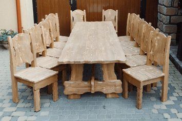➤Ціна 3 090 грн UAH Купити Стілець дерев'яний Атналта СТ-6 твердий під старовину 5➤Дуб сонома ➤Стільці під старовину➤МЕКО➤0041МЕКО1 фото