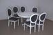 Комплект обеденный стол круглый Донат 100х100+40 + Стулья 6 шт спинка круглая 000061КОМ фото 6