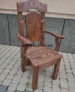 ➤Цена 4 050 грн UAH Купить Стул под старину Иксвелорок из массива дерева мягкий ➤Орех светлый ➤Стулья под старину➤МЕКО➤0062МЕКО1 фото
