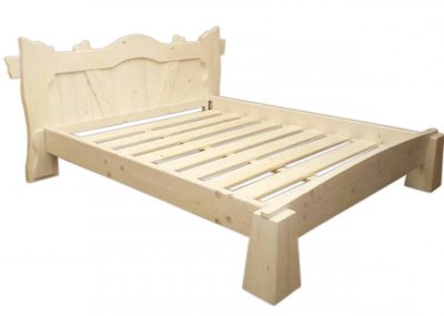 ➤Цена 8 850 грн UAH Купить Кровать деревянная полуторная Адьлози 120х200 под старину ➤Бук натуральный ➤Кровать под старину➤МЕКО➤0130МЕКО фото