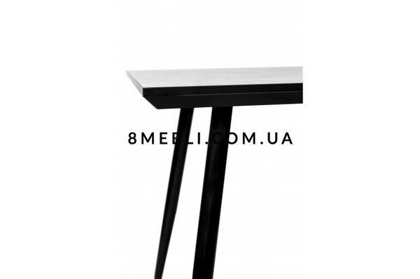 ➤Цена 18 583 грн UAH Купить Комплект для кухни стол нераскладной 120х70 + стул кресло на металлических опорах 2 ➤серый+черный ➤Кухонный недорогой комплект➤Kit➤013K_GRAK фото