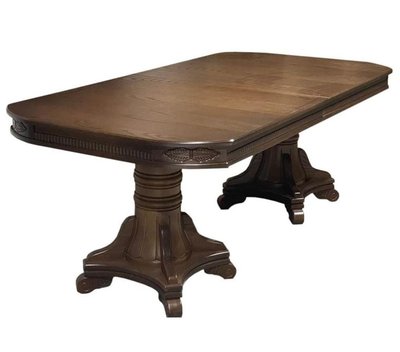 ➤Ціна 37 500 грн UAH Купити Обідній дерев'яний стіл для залу 200x100 (+40х2) лак горіх➤Горіх ➤Класичні➤Nalp➤243PLN фото