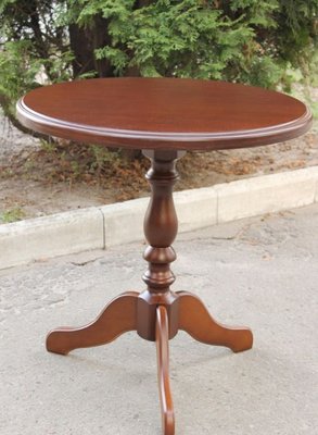 ➤Ціна 3 276 грн UAH Купити Кавовий столик на фігурній опорі дерев'яний нерозкладний D68 горіх світлий➤Горіх світлий ➤Столи на одній опорі➤Kit➤051AVN фото