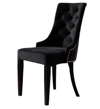 ➤Цена 6 774 грн UAH Купить Стул обеденный мягкий 50х45хh91 массив дерева черный ➤Черный ➤Новинки стулья➤lebem➤048ММЕ фото