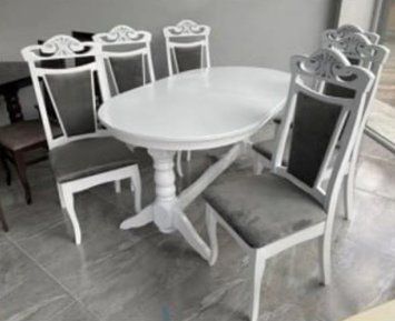 ➤Цена 11 250 грн UAH Купить Стол овальный Нерб 160х90(+40) белый ➤белое дерево ➤Стол обеденный ➤Nerb➤096СТБ фото