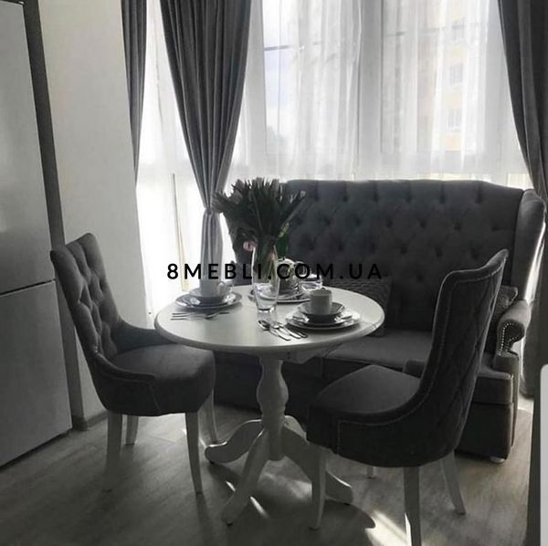 ➤Цена 10 908 грн UAH Купить Стул кресло мягкое 52x63x92 корпус деревянный лак белый ткань синяя ➤Белый ➤Стул кресло мягкое➤Nalp➤753PLN фото