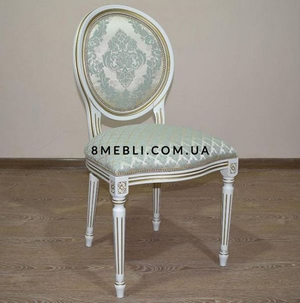➤Цена 10 800 грн UAH Купить Стул мягкий из корпус массив дерева 51x48x100 спинка круглая лак слоновая кость ➤Слонова кістка ➤Стулья деревянные➤Nalp➤552PLN фото