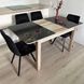 Комплект кухонний стіл Notsob 100х60 Стандарт секвоя + стілець м'який 4 шт 0198JAM фото 4