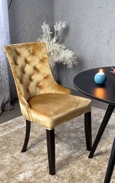 ➤Ціна 6 774 грн UAH Купити М'який стілець крісло 50х45хh91 масив дерева кавовий➤Кавовий ➤Новинки стільців ➤lebem➤048ММЕ фото
