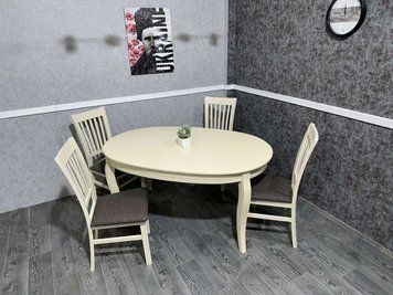 ➤Ціна 2 762 грн UAH Купити Стілець кухонний Икутнек із твердою спинкою лак ivory➤Слонова кістка ➤Стільці з м'яким сидінням та твердою спинкою➤Rotanes➤2266SEN фото