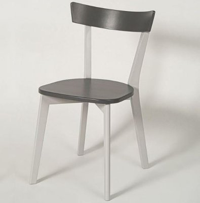 ➤Ціна 3 630 грн UAH Купити Класичний дерев'яний стілець 48x52x81 корпус білий сіре сидіння➤Білий ➤Тверді➤Nalp➤893PLN фото