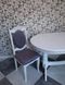 Дерев'яний стіл овальний Нерб 120х80+40 см лак білий 096СТ фото 2