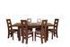 Раскладной стол для гостиной 120х80(+40) + стулья 6 шт спинка высокая орех темный 351ММЕ фото 1