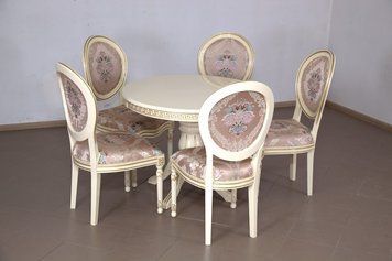 ➤Цена 8 303 грн UAH Купить Стул Лопаен с круглой спинкой 102х51х49 лак ivory ➤латте ➤Стулья деревянные➤Ренарф➤0010FRA фото