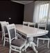 Гарнітур обідній стіл та стільці Венансіо 1+6 білий патина срібло 200х90+40 000016КОМ фото 1