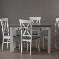 ➤Цена 2 935 грн UAH Купить Обеденный стул твердый 44х46х97 деревянный M0008 белый ➤Белый ➤Новинки столов➤lebem➤099ММЕ фото