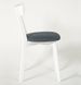 Класичний кухонний стілець 48x52x81 корпус натуральне дерево м'яке сидіння лак білий 895PLN фото 2