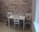 ➤Цена 9 262 грн UAH Купить Мебель для обеденной зона стол 110х70 стулья 4 шт белый ткань серый ➤Белый ➤Кухонный недорогой комплект➤➤036MAL фото