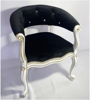 ➤Ціна 15 601 грн UAH Купити Стілець крісло м'яке велюр Ібрахім➤Білий ➤Стілець із підлокітниками➤Еко➤123ST фото