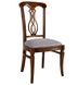 Дерев'яний стілець для кухні з твердою спинкою 49x42x99 м'яке сидіння лак темний горіх 718PLN фото 3