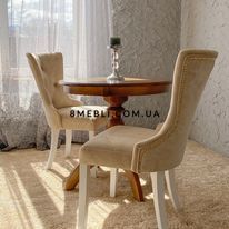 ➤Ціна 6 580 грн UAH Купити Стілець м'який 50х44хh93 на дерев'яних ніжках с декором на спинці сірий➤Сірий ➤Новинки стільців ➤lebem➤053ММЕ фото
