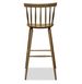 Стильний стілець високий для сучасної кухні 42x43x112 з твердим сидінням та спинкою лак горіх темний 984PLN фото 18
