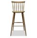 Стильний стілець високий для сучасної кухні 42x43x112 з твердим сидінням та спинкою лак горіх темний 984PLN фото 17