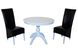 ➤Ціна 12 228 грн UAH Купити Дерев'яний стіл з круглою стільницею D80 зі стільцями 2 шт білий➤Білий ➤Обідній стіл та стільці➤lebem➤378ММЕ фото