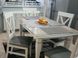 ➤Ціна 21 263 грн UAH Купити Стіл обідній 120х80 + стільці хрестоподібною спинкою 4 шт білий➤Білий ➤Кухонний стіл та стільці комплект➤lebem➤358ММЕ фото