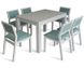Сучасний комплект кухонний стіл 120x80 (+40) + стільці 6 шт білий 139PLN фото 4