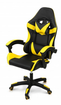 ➤Ціна 4 212 грн UAH Купити Геймерське крісло Thunder Black/Yellow з додатковою вентиляцією➤Чорний ➤Крісла комп'ютерні ➤XIM➤000034XIM фото Геймерське крісло Thunder Black/Yellow з додатковою вентиляцією забезпечує комфорт під час тривалих ігрових сесій. Має ергономічну спинку, якісні матеріали та стильний дизайн у чорній з жовтим гамі.