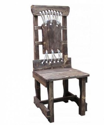 ➤Ціна 2 925 грн UAH Купити Стильний дерев'яний стілець під старовину Мордехай➤Темний горіх ➤Стілець садовий➤Еко➤206ST фото