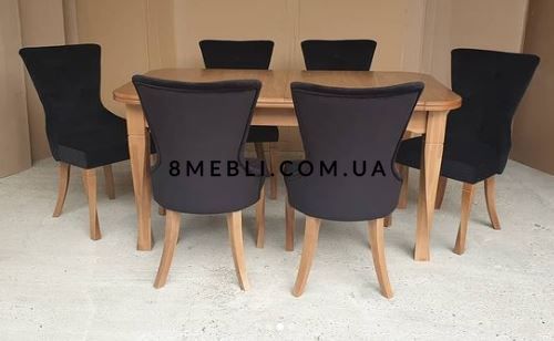 ➤Цена 25 682 грн UAH Купить Деревянный кухонный стол на оригинальных опорах 90х160(+40х2) раскладной ➤Орех ➤Стол обеденный ➤lebem➤214ММЕ фото