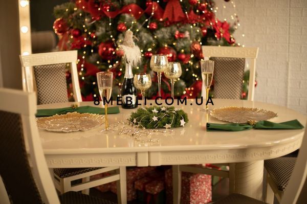 ➤Цена 26 232 грн UAH Купить Комплект стол Ласрев 160х90(+40) со стульями 6 шт Нарим ваниль ➤Ваниль ➤Обеденный стол и стулья➤okram➤3014okram фото