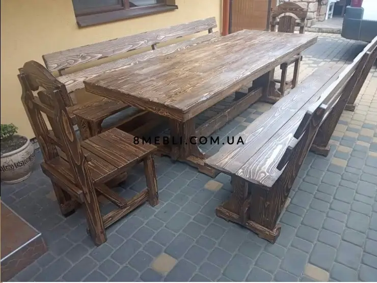 Стол кухонный Нуреп под старину из массива дерева