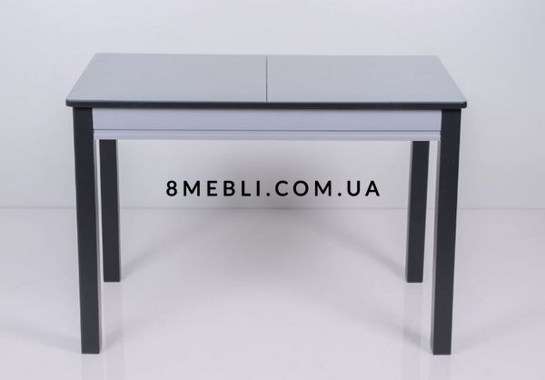 ➤Ціна 11 000 грн UAH Купити Стіл кухонний Омер-Нас mini 110х65(+35) стільниця лакобель чорний з сірим➤світло-сірий + чорний ➤Стіл обідній➤Remrofib➤0164REM фото